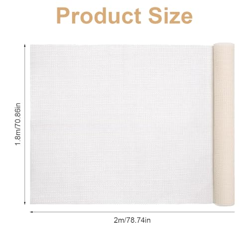 180 x 200 cm Teppichunterleger PVC, Antirutschunterlage, Schneidbare Antirutschmatte, Mehrzweck rutschfeste Unterlage, Anti Rutsch Matte für Teppich, Schubladen, Regale, Tablett(Beige)
