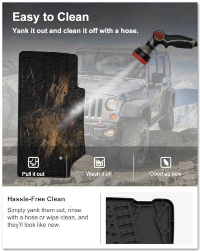 Image of Kiwi Master Floor Mats for 2007-2013 Jeep Wrangler JK 4-Door
