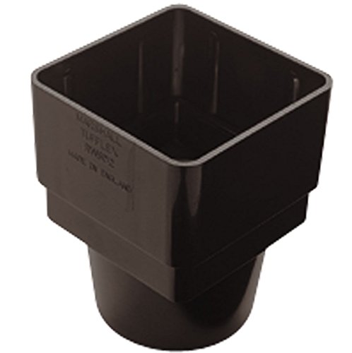 Marshall Tufflex Black Square Guttering And Downpipe - Gutter And Pipe Fittings - Square To Round Pipe Joint