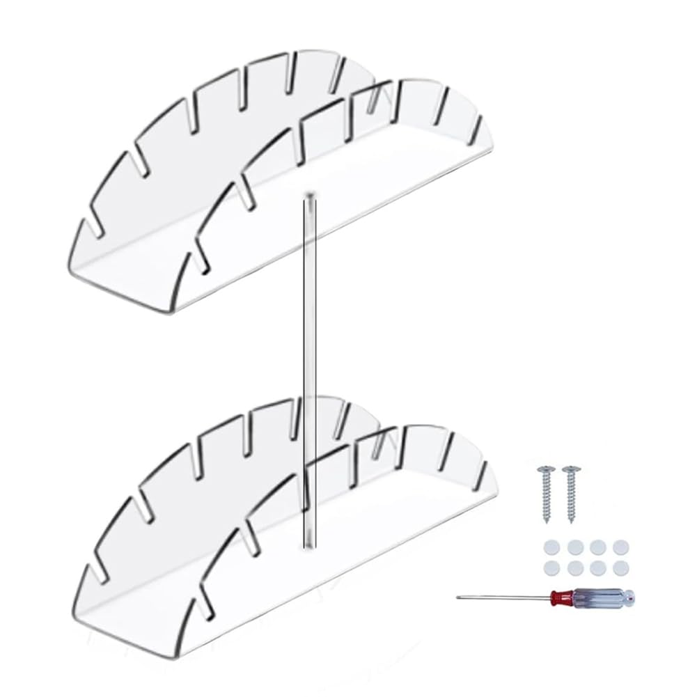 CTRLZS Hat Organizer for Baseball Hats Two-Layer Acrylic Baseball Hat Display Organizer Hat Rack Display Organizer for Home
