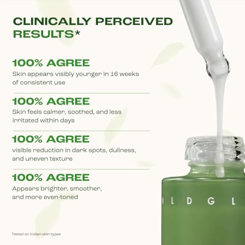 Image of WILDGLOW Niacinamide 5%,White Tea, Bisabolol, EGCG Brightening Serum for Hyperpigmentation, Dark Spots and Scar Repair | Look 10 years younger In 4 weeks, 60ml