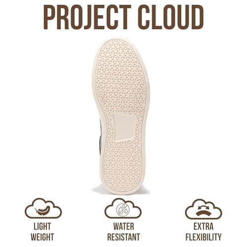 Image of Project Cloud Mens Sneakers - Eco-Crafted Leather Memory Foam Insole Dress Shoes for Men Non Slip Laced-Up Water-Resistant Mens Casual Shoes - Dress Sneakers 2026