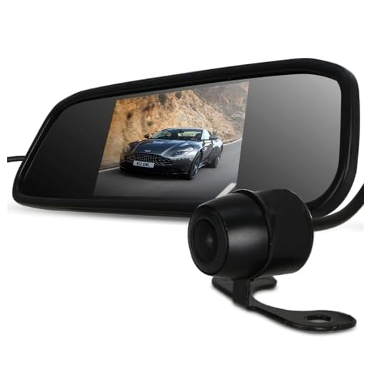 Espelho Retrovisor Automotivo Tela Hd LCD Panorâmico Estacionamento com Câmera Ré Colorida