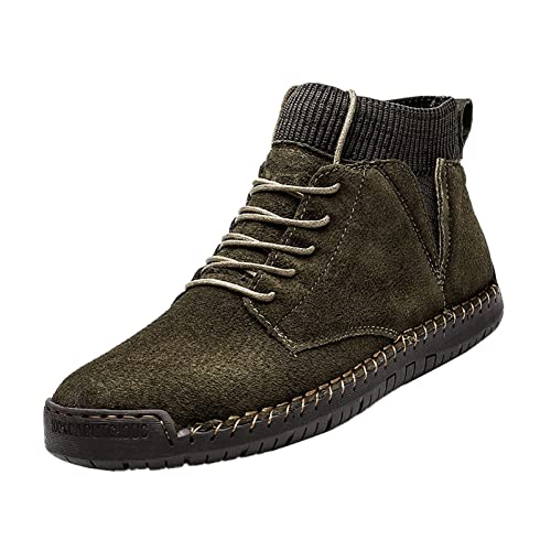 Grandes chaussures de sport décontractées vert pour homme pointure 47 large