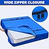 TICONN Mattress Bags for Moving, Heavy Duty King Mattress Cover Storage Bag with Full-Around Handle and Adjustable Buckles (Blue, King)