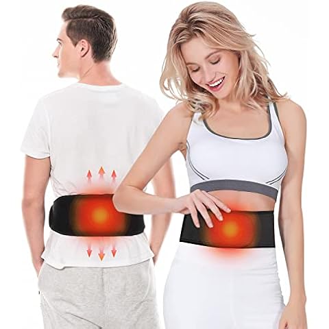 GRAPHENE TIMES Cordless Heating Pad for Back Pain with 3 Heat Levels, Portable Back Heating Pad Wrap for Lower Back, Period Cramps，Auto Shut Off, USB Powered (Battery NOT Included) Cover