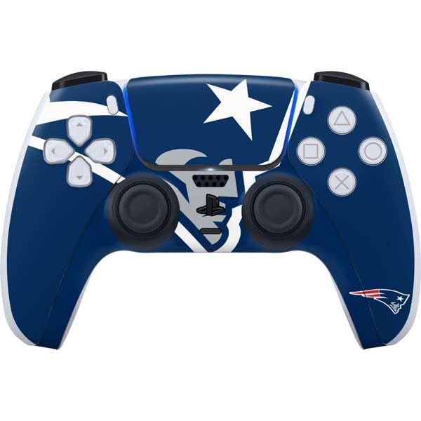 Skinit Decal Gaming Skin Compatible with PS5 Controller - Officially Licensed NFL New England Patriots Large Logo Design