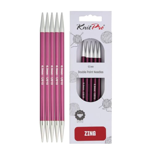 KnitPro Zing Nadelspiele 6' (15cm) | 6mm