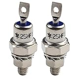 Homeponnew 25HFR120/25HF120 Gleichrichterdioden-Paar - 25A, 1200V, Eisenbasis, Vorwärts-/Rückwärtspolarität, Bolzenkathode & Anode, für Batterieladung, Netzteil, Schweißer und Motorsteuerung