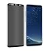 Galaxy S8 Plus Privacy Screen Protector, YCFlying S8 Plus Premium [3D Curved] [Case Friendly] [Anti-Scratch] 9H Hardness Tempered Glass Film Screen Protector for Samsung Galaxy S8 Plus (Black)