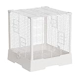 Cage Oiseaux, Cage Perroquet, avec Roue Universelle, avec Plateforme Interactive, for Pivoine, Moine, Peau de Tigre, Petit Soleil, Oiseau Perle