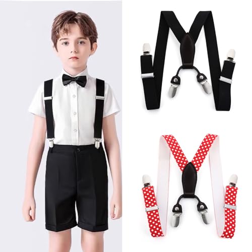 Fashionable Kids Suspenders Adjustable Elastic Band Work Suspenders Belt For Daily Play Dresses Metal Clasp Baby2