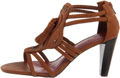 Image of Ann Marino Women's Harlow Sandal,Brown,6 M US