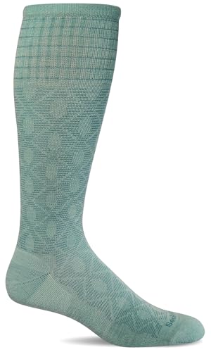 Sockwell Women's Etched Moderate Graduated Compression Sock, Air - M/L