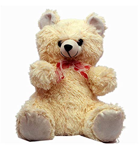 Hari Har Exim Soft Stuffed Plush Fabric Teddy Bear Cream Color 14 inches