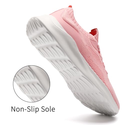 Image of DLWKIPV Womens Slip on Walking Tennis Shoes for Women Work Running Athletic Gym Sports Sneakers Lightweight Casual Shoe