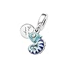 Lkwidi Femme Charms Color-changing Chameleon Argent Sterling 925 Pendentif avec Zircon Cubique pour Bracelet #1