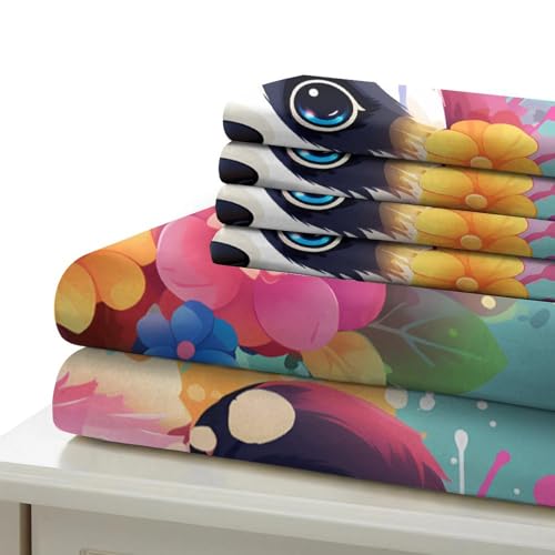 Housse de couette 135x200 panda mignon microfibre 3D respirante - 7