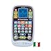 VTech Bit Smartphone, Telefono Educativo per Bambini, 10 Giochi e Attività, Smartphone Bambini con Riconoscimento Vocale e Display Retroilluminato, Lingua Italiana, Batterie Incluse, 2-6 Anni
