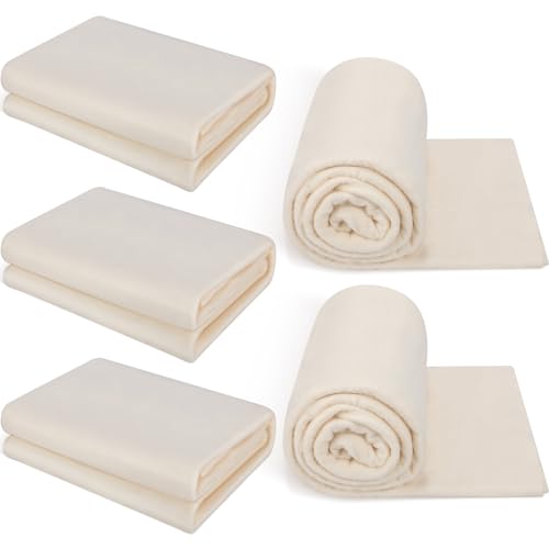 Cosblank 5 Pcs 45 x 60 Inches Cotton Quilt Batting Soft Light Weight Purely Natural Cotton Batting All Season Quilting Batting for Stuffing Blankets Quilts, Craft and Wearable Arts Supplies