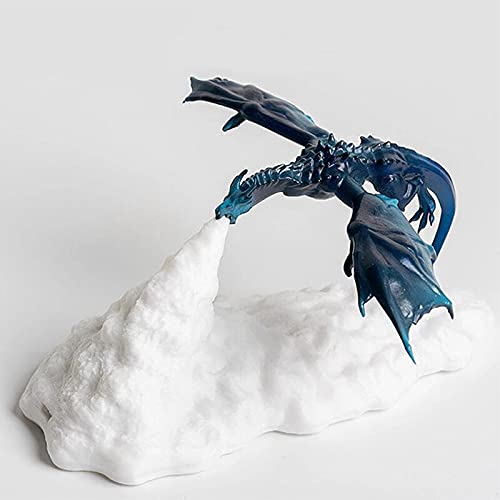 HaiMa Impression 3D Led Feu Dragon Glace Dragon Lampes Veilleuse Lumière Douce Rechargeable Pour Chambre Salon Camping Randonnée Maison Décor - Dragon De Glace