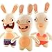 danyangshop Kuscheltier Hot Toys Rayman Raving Rabbids Kaninchen Kawaii Plüsch Animation Kaninchen Tier Kinderspielzeug 25 cm Stoffpuppen für Kinder Mädchen Geschenk