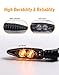 LUXEMOTO Rear LED Turn Signal for R1200GS 2004–2012 Air/Oil-Cooled, Motorcycle LED Turn Signal Blinker Amber Turn Signal Lamp for BMW R1200GS F800GS F700GS F800R K1300R Accessories