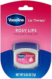 Vaseline Mini Lip Therapy Lip Balm, Rosy Lips | Intensive Lip Repair Treatment for Cracked, Dry and Chapped Lips | Mini Travel Size 7 grams (Pack of 2)