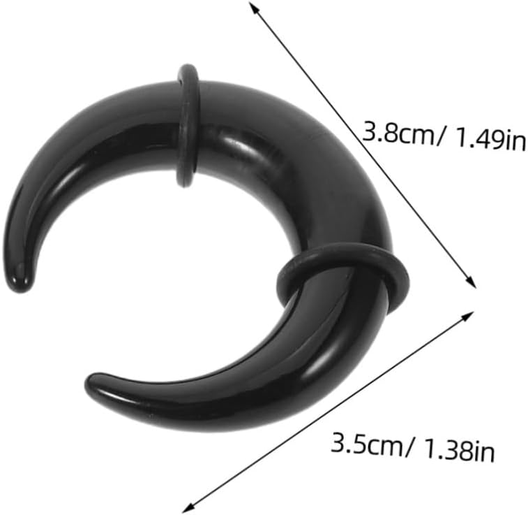 Septum Tapers for Men Women 27pcs Acrylic C Shape Expander Rings