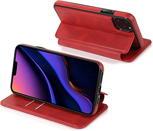 Housse iPhone 13 Pro Max magnétique avec emplacements cartes et support vidéo