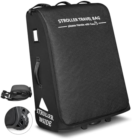 RAYMACE Bolsa De Viagem Acolchoada Para Carrinho De Bebê, Ideal P...