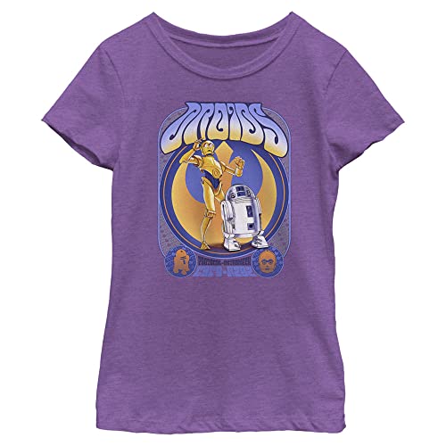 T-shirt Star Wars Droids violet, le cadeau d\'anniversaire fille XL