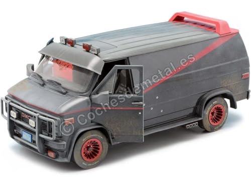 1983 GMC Vandura versión Weathered negro 1/18 miniatura 4