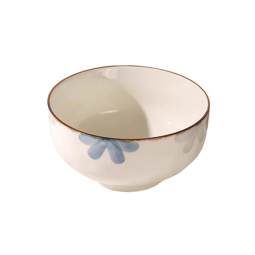 XYIANG Soup Bowl Household Ceramic Soup Bowl Restaurant Instant Noodles Ramen Bowl Kitchen High-end Soup Basin Salad Bowl Deep Bowls