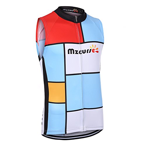 mzcurse Men's Team Sleeveless Vest Jersey Shirt Tank Tops Tees Zipper Elastic(Color, X-Large,Please Check The Size Chart)