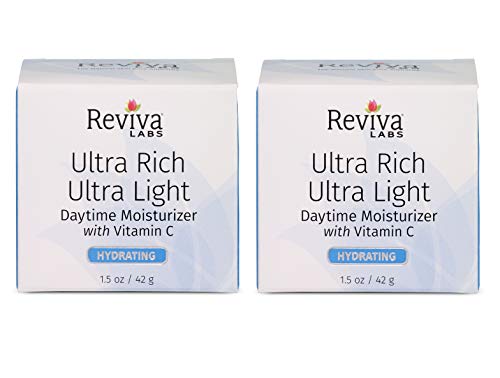 REVIVA LABS - Ultra Rich Ultra Light Daytime Moisturizer w/ Vitamin C (Packs of 2)