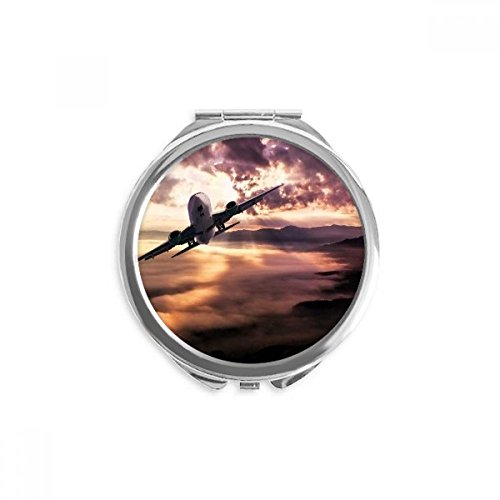 Miroir rond de poche nuages sombres pour corriger son maquillage facilement