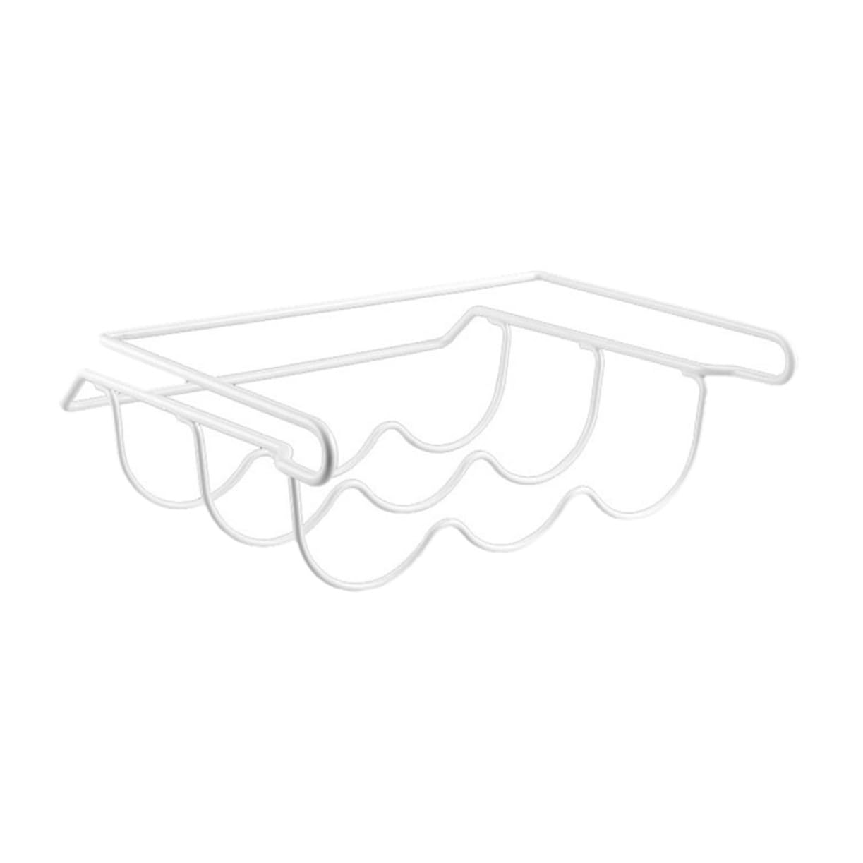Porte-bouteilles en fer blanc pour rangement de réfrigérateur et armoires suspendues