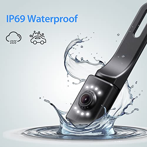 Erapta A43 Backup Camera, 4.3”Hd 1080P Rear View Monitor Kit With Ip69 Waterproof, Night Vision, Diy Grid Lines For Car Truck Minivan #TOP5