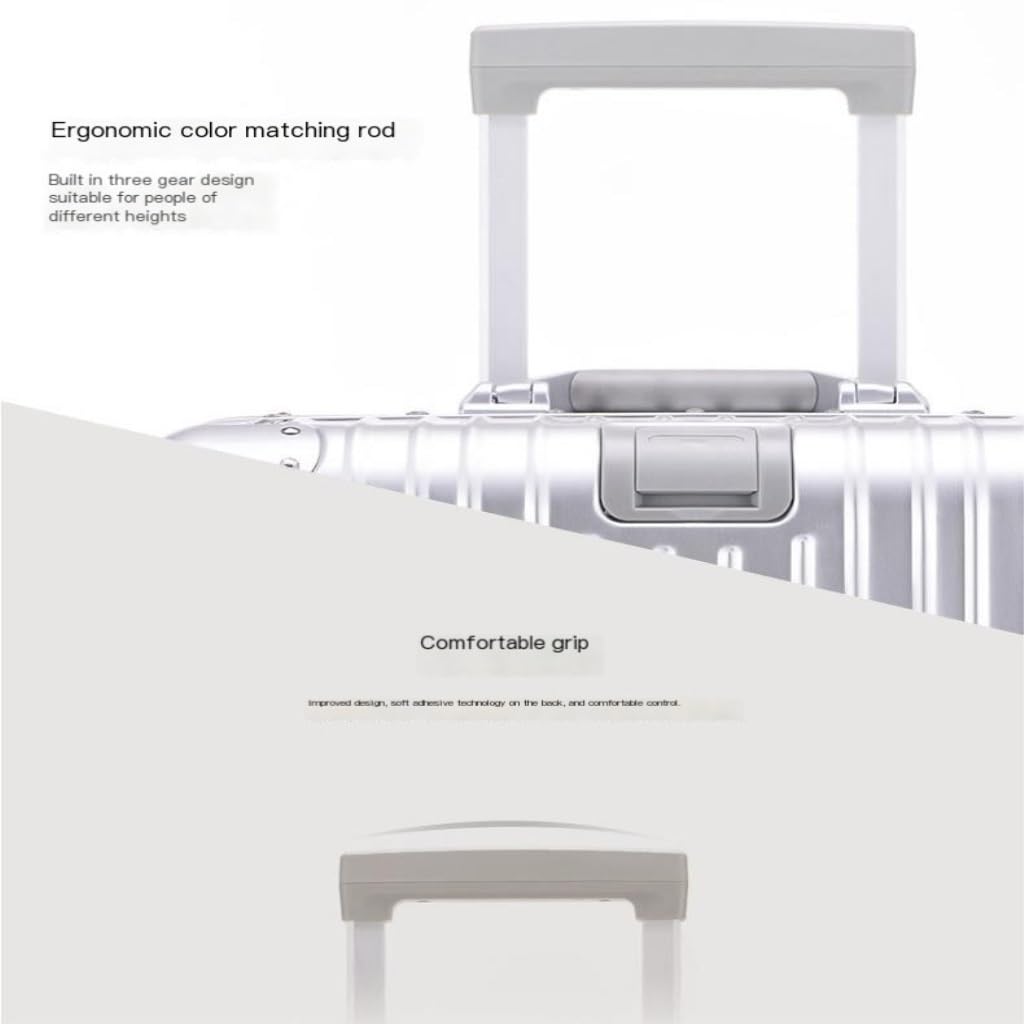 Koffer All-Aluminium-Magnesiumlegierung Trolley Hülle Metallkoffer Universal Wheel Boarding Hülle 24-Zoll-Koffer Koffer