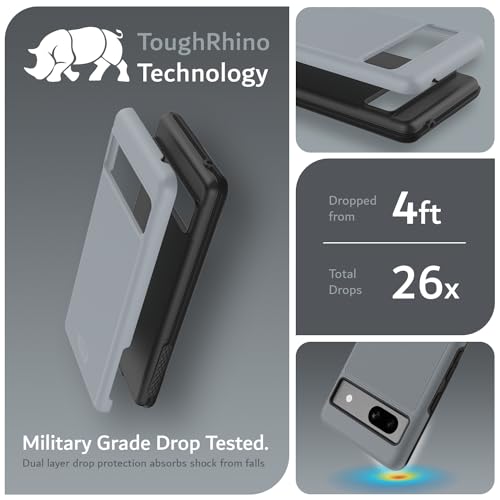 Coque Google Pixel 7a TUDIA DualShield antichoc gris robuste - 3