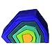 Grimm's Large Stone Caves Nesting Wooden Sculptural Blocks Stacker, "Elements" of Nature: EARTH