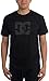DC Men's Star Short Sleeve T-Shirt, Black/Black, Large