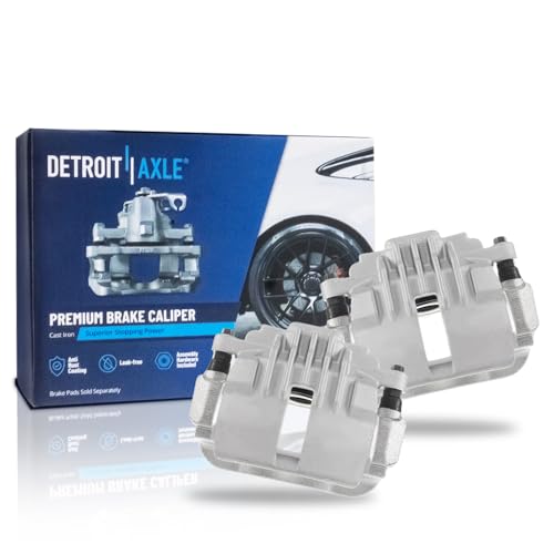 Image of Detroit Axle - 2 Rear Brake Calipers for Chevy Blazer S10 GMC Sonoma Jimmy Bravada Isuzu Hombre, Brake Calipers with Bracket Assembly Replacement Disc Brake Calipers