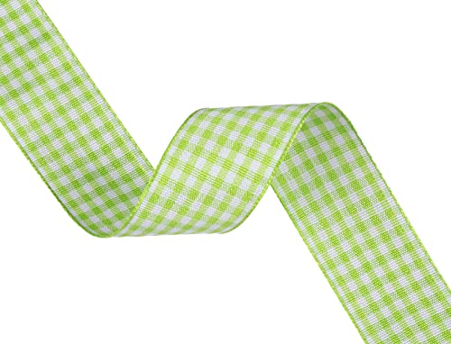 Ribbonitlux Gingham Ribbon, 25mm X 22 Meters, Plaid Checkered Ribbon with Woven Edge - Image 3