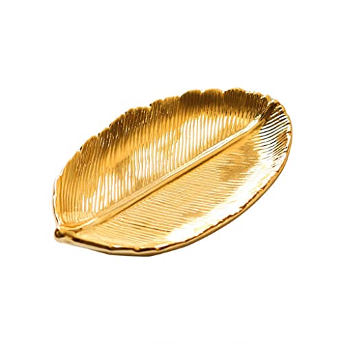 Plateaux A Bijoux,Plateau Organisateur De Chevet,Porte-Anneau en Forme De Feuille en Céramique Organisateur De Bijoux en Porcelaine Décor À La Maison Mariage Couples Cadeau pour Maman Amie Cover