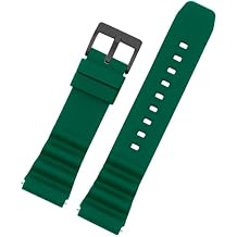 Hijiawee Bands Fit for Casio MDV106-1AV MTP-VD01 AMW330 AMW320 AW90H MTD1065, for Seiko Diver SKX007/009/011 Rubber Strap Replacement Wristband for Women Men