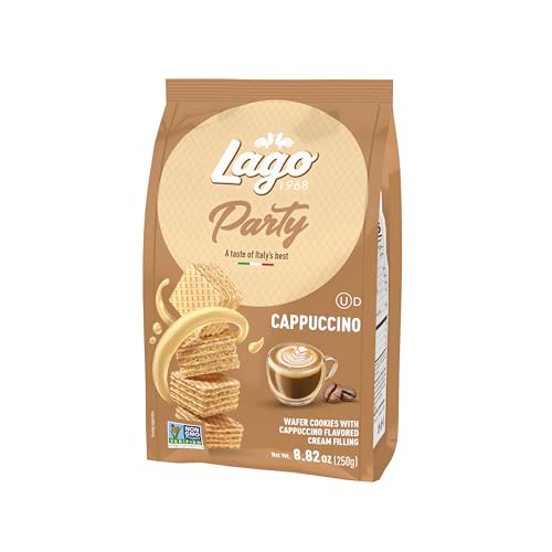 Gastone Lago Party Wafers, Cappuccino, 8.82 oz – Italian Wafer