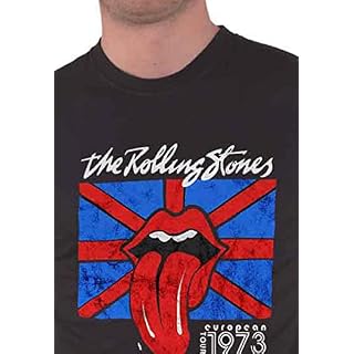 The Rolling Stones T Shirt London European Tour 73 Nouveau Officiel Homme Noir - Les Beatles, Paul McCartney, John Lennon, RIngo Starr, George Harrison The Rolling Stones T Shirt London European Tour 73 Nouveau Officiel Homme Noir – Image 3