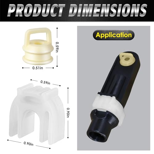 Gulfmew 6 Pack 14104 Shift Cable Bushing Kit, Transmission Shift Cable Bushing Repair Kit, Shift Linkage Bushing Replacement, Compatible with General Motors